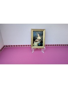 Cuadro de niña con muñeca