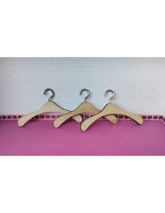 Percha de madera, 10cm. UNIDAD