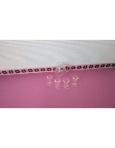 Jarra de cristal con 4 copas