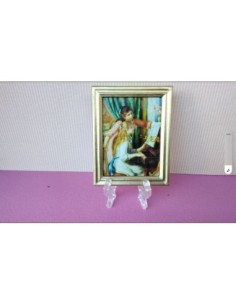 Cuadro, muchachas al piano