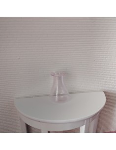 Jarrón de cristal  rosa