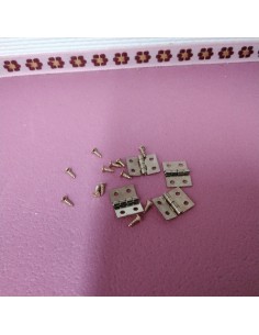 Bisagras, 4 unidades con sus puntillas