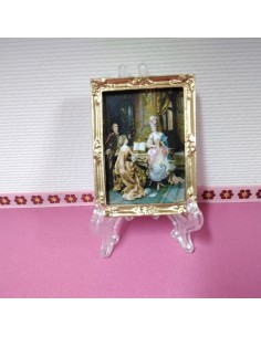 Cuadro. dama al piano