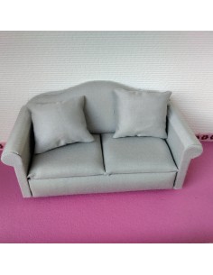 Sofa 2 plazas en gris