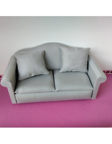 Sofa 2 plazas en gris