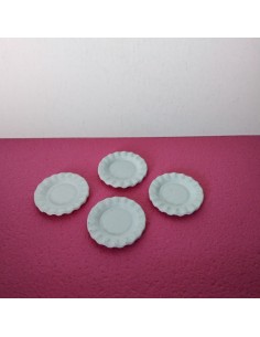 platos metalicos 4 unidades