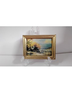 Cuadro paisaje de invierno