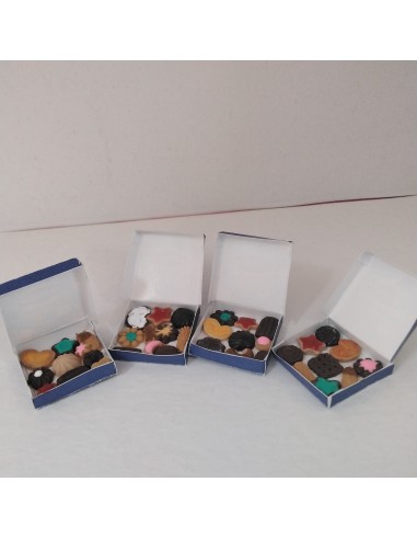 Caja de galletas y pastas en miniatura (UNIDAD).