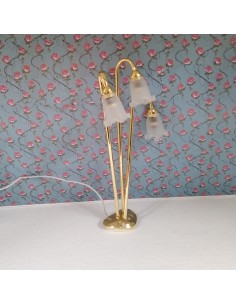 Lampara de pie con 3 luces
