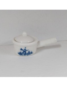 Cazo de porcelana blanca y...