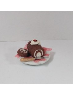 Plato dulces y cuchillo