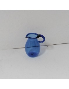 Jarra azul de cristal para...