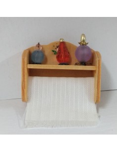 Estantería en madera para baño