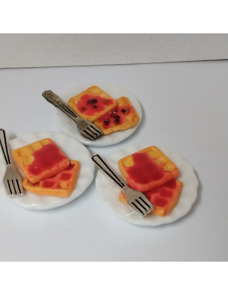 gofre de fresa UNIDAD.