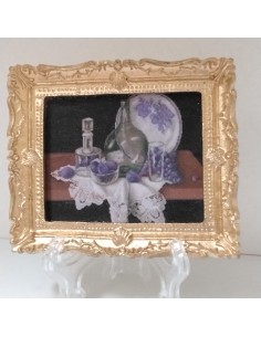 Cuadro, bodegón fondo negro...