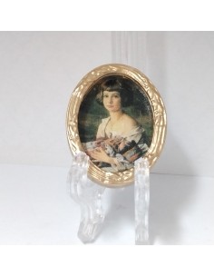 Cuadro ovalado, retrato