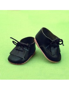 Zapatos con flecos azul marino