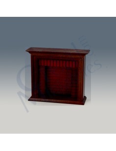 Chimenea color nogal