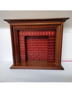 Chimenea color nogal 2