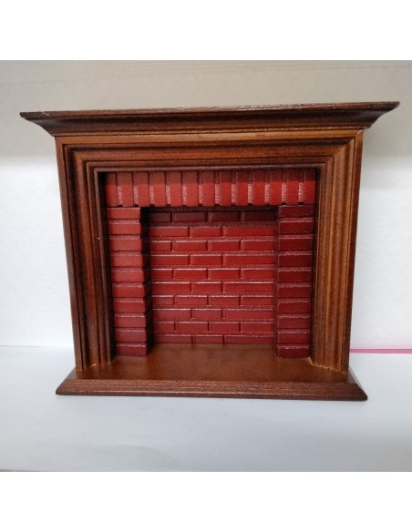 Chimenea color nogal