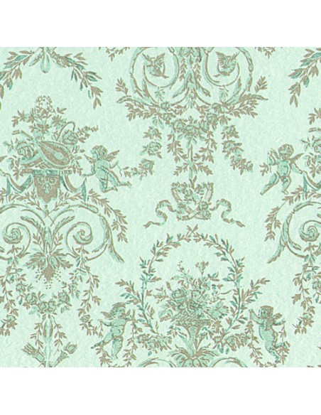 Papel fondo celeste y dibujo en 2 tonos