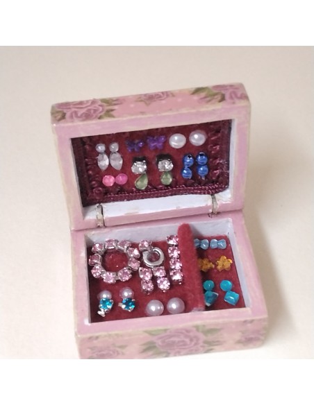 Caja joyero en rosa