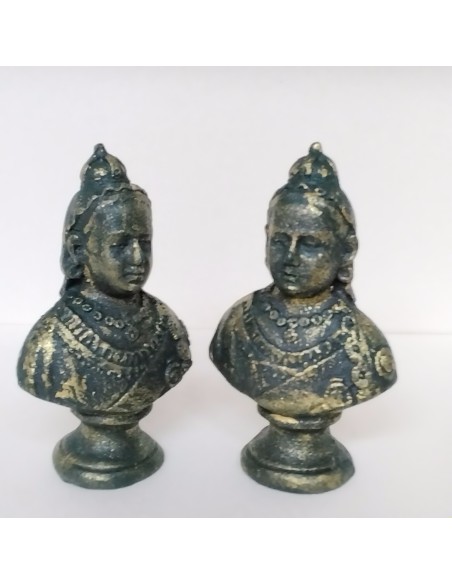 Busto R.Victoria bronce. Unidad