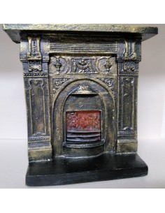Chimenea de resina, decorada 2