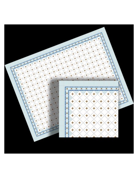 Suelo baldosas decoradas