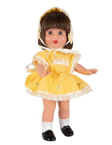 Mini Mariquita Perez vestida de amarillo vainilla