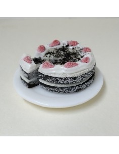 Tarta de chocolate y cereza