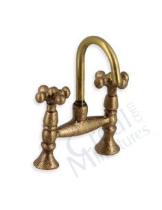 Grifo doble acabado antiguo