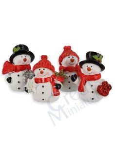 muñeco de nieve, sombrero...