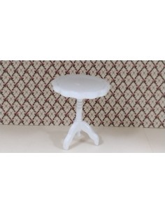 Mesa auxiliar en madera blanca