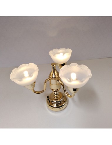 Lampara de techo LED, (PILAS) 3 brazos