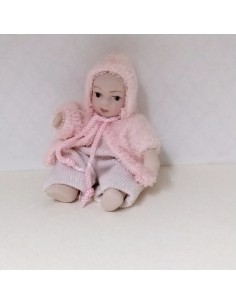 Bebe de porcelana, vestido...