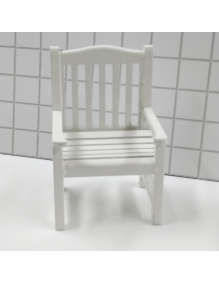 Sillón blanco de jardín (tara)