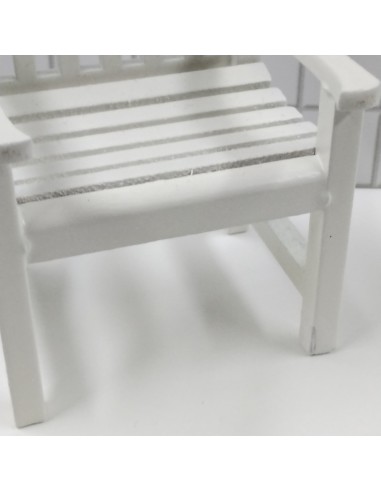 Sillón blanco de jardín (tara)