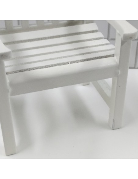Sillón blanco de jardín (tara)