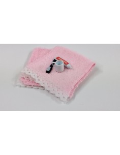 Toalla celeste y set... 2