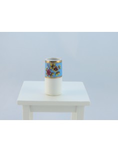 Paragüero azul y flores 2