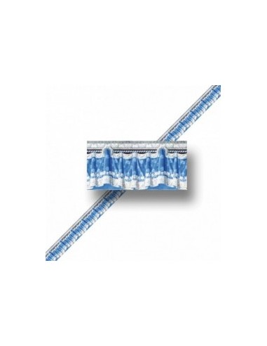 Cenefa de papel en azul