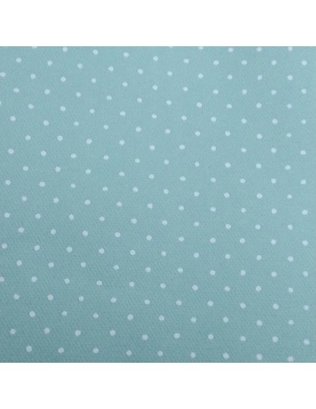 Papel fondo verde menta y lunar blanco