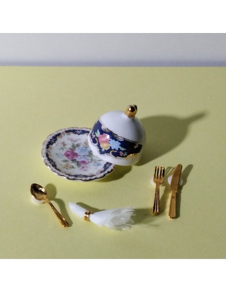 Set de servicio de cena para uno