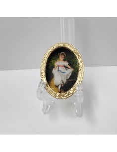 Cuadro ovalado niña