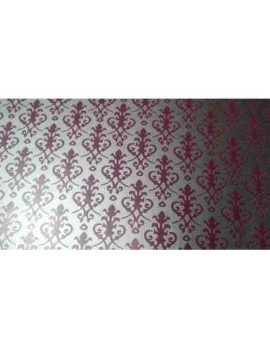 Papel fondo dorado y dibujo en rojo