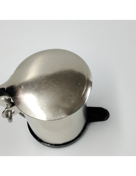 Papelera de color acero (tara)