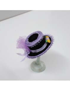 Sombrero victoriano malva... 2