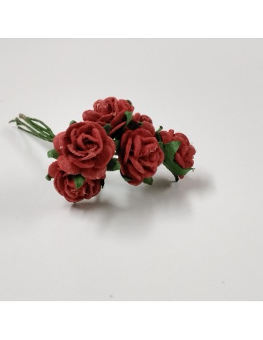 Rosas en miniatura, 6 unidades, Color a elegir