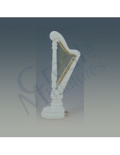 Arpa de madera blanca